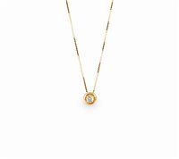 Collana Promesse Donna in Oro giallo Diamante 0.08 Ct PPLA008 - PPLA008